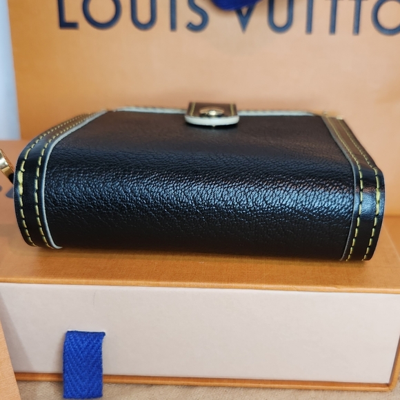 LOUIS VUITTON EUC SUHALI WALLET, In Noir/ Black MI1008 AUTHENTIC - Picture 14 of 16